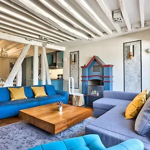  Appartamento Le Marais Superb Terrace Free Netflix Francia